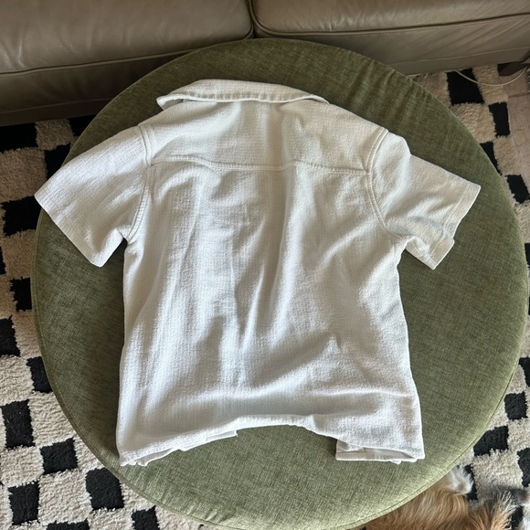 Zara Casual White Button Down Shirt - Picture 3 of 3